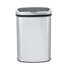 Innovaze Oval Kitchen Motion Sensor Trash Can, Automatic Sensor, 13.2 gal  – Stainless Steel Silver