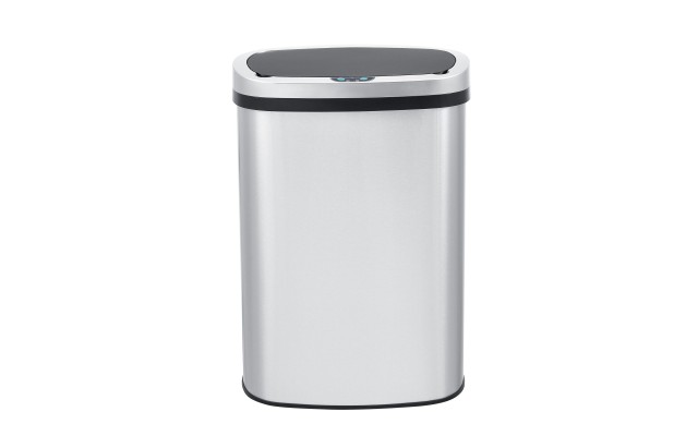  Oval Kitchen Motion Sensor Trash Can, Automatic Sensor, 13.2 gal  – Stainless Steel Silver