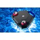  Audio Party 2-Pack Float Waterproof Boombox That Floats with Cupholders and Pong Tray, Black IP107P