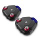  Audio Party 2-Pack Float Waterproof Boombox That Floats with Cupholders and Pong Tray, Black IP107P