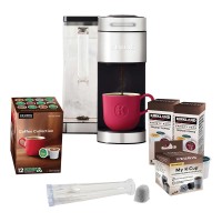 Keurig K-Supreme Plus Multistream Technology C Single Serve Coffee Maker, 18 K-Cup Pods, Water Filter + Handle, My K-Cup Universal Reusable Coffee Filter
