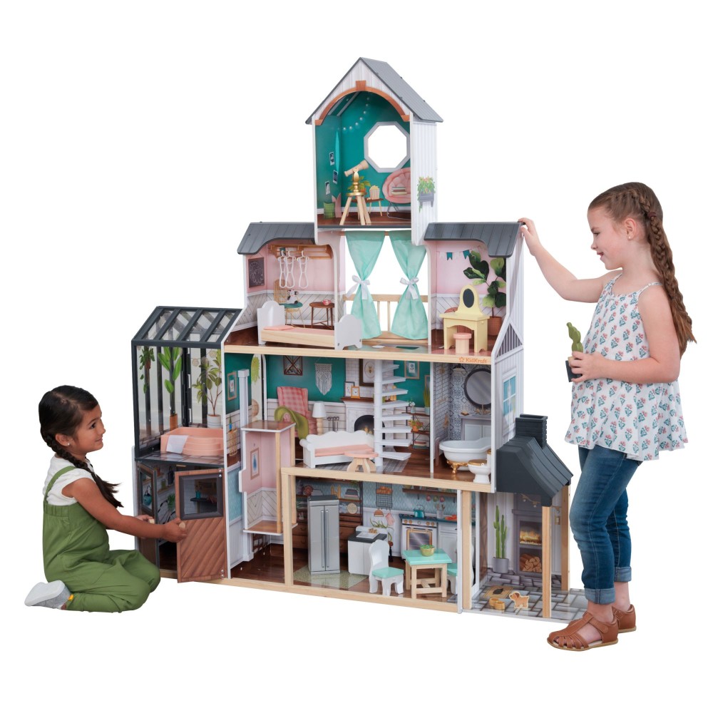 KidKraft Celeste Mansion Dollhouse with EZ Kraft Assembly