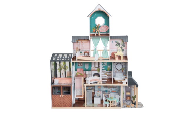 KidKraft Celeste Mansion Dollhouse with EZ Kraft Assembly