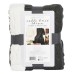  50” x 60” Cable Knit Throw, Gray