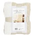  50” x 60” Cable Knit Throw, Beige