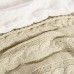  50” x 60” Cable Knit Throw, Beige