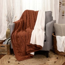 Life Comfort 50” x 60” Cable Knit Throw