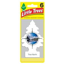 Little Trees True North Air Freshener, Home & Car Air Freshener, True North, (pack of  6)