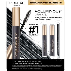 L'Oreal Paris Voluminous Never Fail Liner Kit, Volume Maximizing Brush