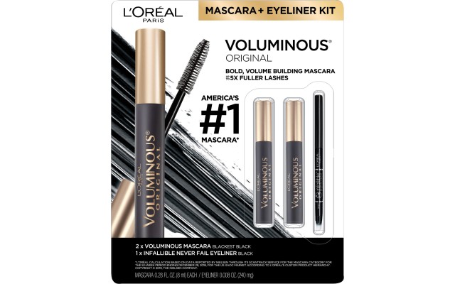  Voluminous Never Fail Liner Kit, Volume Maximizing Brush