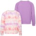  Youth Long Sleeve Tee, 2-Pack, Purple, Large