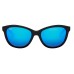  Canna Gloss Black Blue Hawaii 100% UV Polarized Unisex Sunglasses, B769-02
