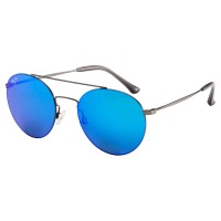 Maui Jim Pele’s Hair Satin Dark Gunmetal Blue Hawaii 100% UV Polarized Unisex Sunglasses, B814-02S