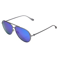 Maui Jim Shallows Dove Grey Blue Hawaii 100% UV Polarized Unisex Sunglasses, B543-27A