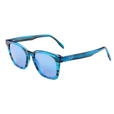 Maui Jim Shave Ice Electric Blue Blue Hawaii Polarized 100% UV Unisex Sunglasses,  B533-86