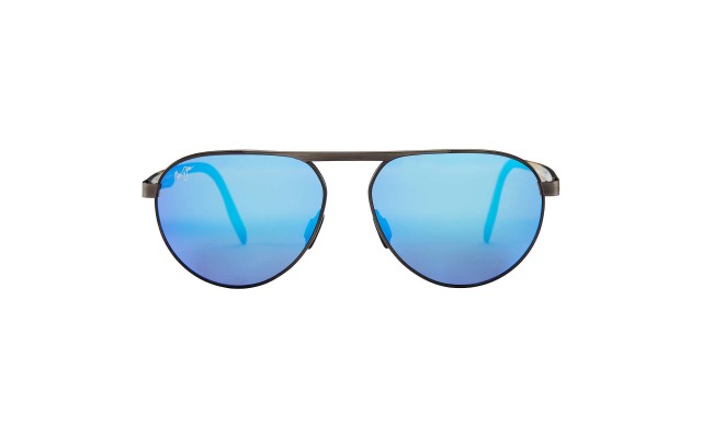  Swinging Bridges Brushed Dark Gunmetal 100% UV Polarized Unisex Sunglasses, H787-02C