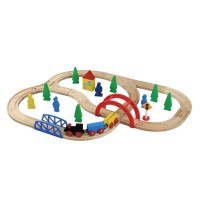 Maxim Enterprise 40-Pc. Wooden Train Set