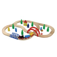 Maxim Enterprise 40-Pc. Wooden Train Set