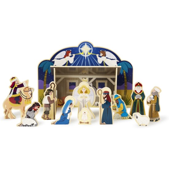 Melissa And Doug Kids Toys, Wooden Nativity Set