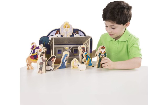 Melissa And Doug Kids Toys, Wooden Nativity Set