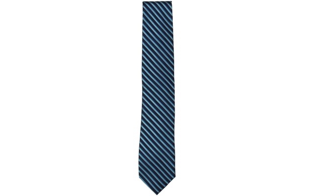  Mens Matthew Silk Stripes Regular Tie, Blue O/S