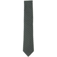 Michael Kors Mens Matthew Silk Stripes Regular Tie Silver