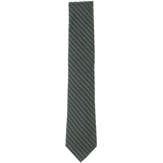  Mens Matthew Silk Stripes Regular Tie Silver
