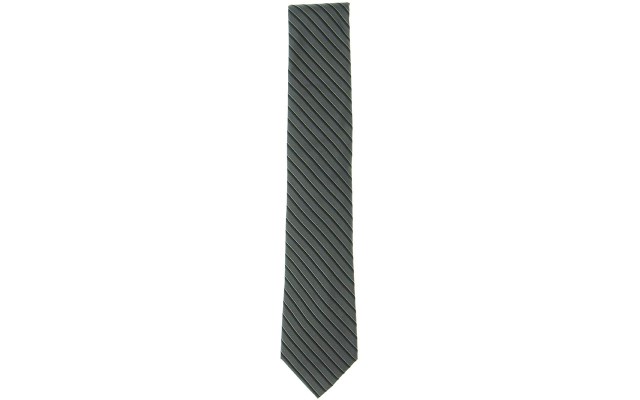  Mens Matthew Silk Stripes Regular Tie Silver