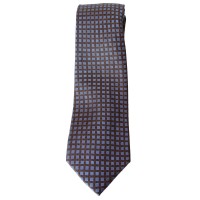 Michael Kors Mens Stitched Self-tied Necktie, Brown