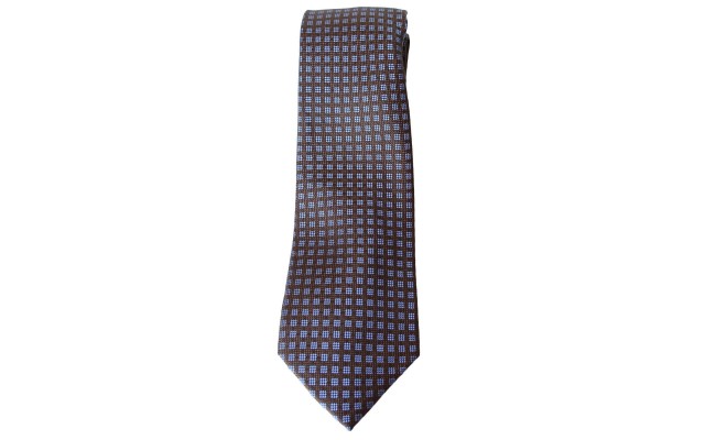  Mens Stitched Self-tied Necktie, Brown