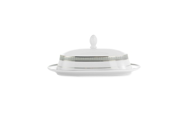  Platinum Crown Butter Dish
