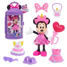 Minnie Mouse Fabulouse Fashion Doll Unicorn Fantasy 6 inch, Multicolor