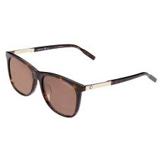 Montblanc Havana Gold Brown 100% UV Men’s Sunglasses, MB0017SA