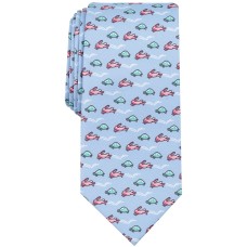 Nautica Turtle Bunny Neat Tie, Light Blue