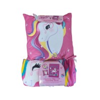 Nickelodeon Dreaming Unicorns Character Pillow and Oversized Throw 2-Piece Set
