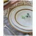  Charlotta Gold Scalloped Accent Plate