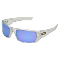 Oakley Crankshaft Matte Clear Polarized 100% UV Men’s Sunglasses, Violet Iridium