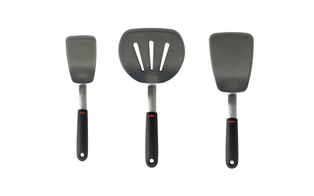  Softworks 3-piece Non-Slip Handle Silicone Turner Set