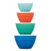  Melamine 4-piece BPA-Free Mixing Bowl Set with Lids