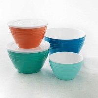 Pandex Melamine 4-piece BPA-Free Mixing Bowl Set with Lids