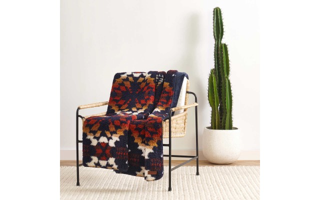  Sherpa Fleece Ultra Soft and Cozy Throw, Dark Blue
