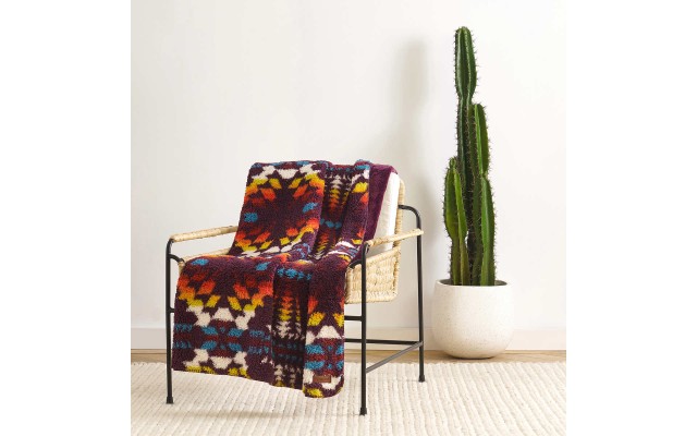  Sherpa Fleece Ultra Soft and Cozy Throw, Purple