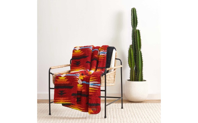  Sherpa Fleece Ultra Soft and Cozy Throw, Red