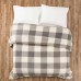  Sherpa Ultra Soft and Cozy Fleece Blanket, Gray, King