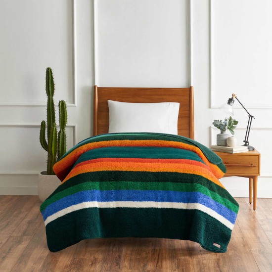  Sherpa Ultra Soft and Cozy Fleece Blanket, Green, King