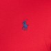 Polo  100% Cotton Men’s Classic Roomy Fit Crewneck Tee, Red, Large