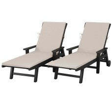 Polywood Prescott Contemporary Design Chaise Lounge 2-pack