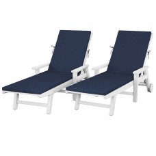 Polywood Prescott Contemporary Design Chaise Lounge 2-pack