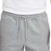  Men’s Knit Fleece Embossed Short, Gray, Large