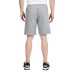  Men’s Knit Fleece Embossed Short, Gray, Large